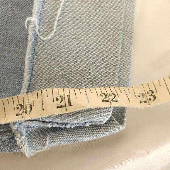 J Jill Denim Womens 2P 30x22 Authentic Fit Cropped Stretch Fringe Hem Blue Jeans - Picture 7 of 7